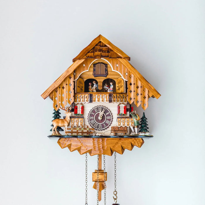 Hermle | Rheinberg Chalet-Style Quartz Cuckoo Clock with Dancers