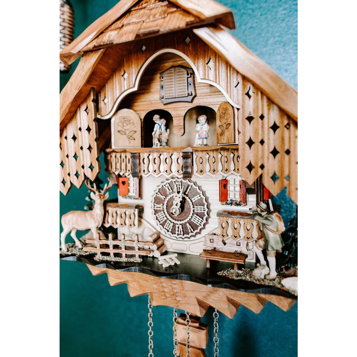 Hermle | Rheinberg Chalet-Style Quartz Cuckoo Clock with Dancers