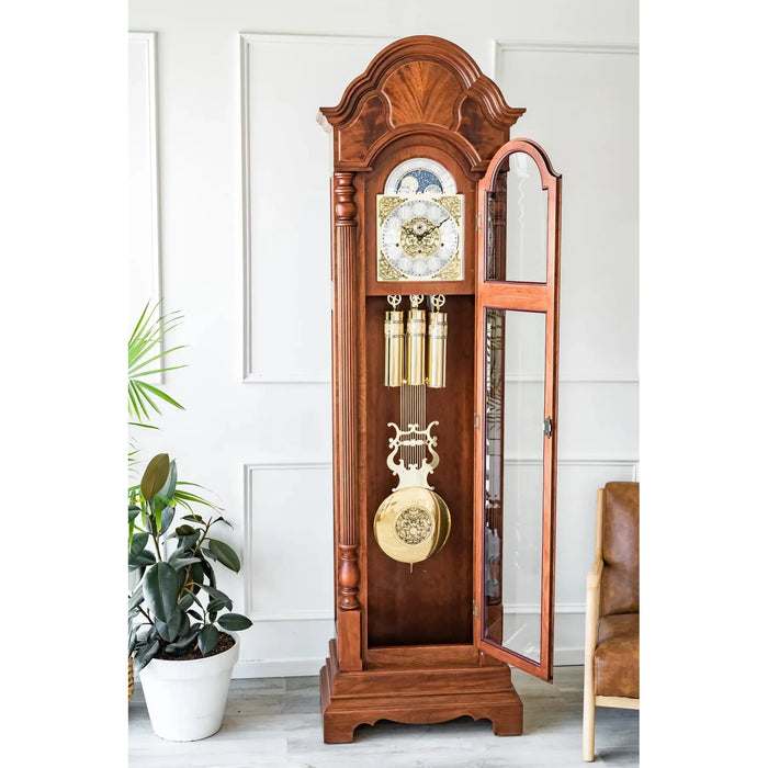 Hermle | Brookfield 85" Cherry Grandfather Clock